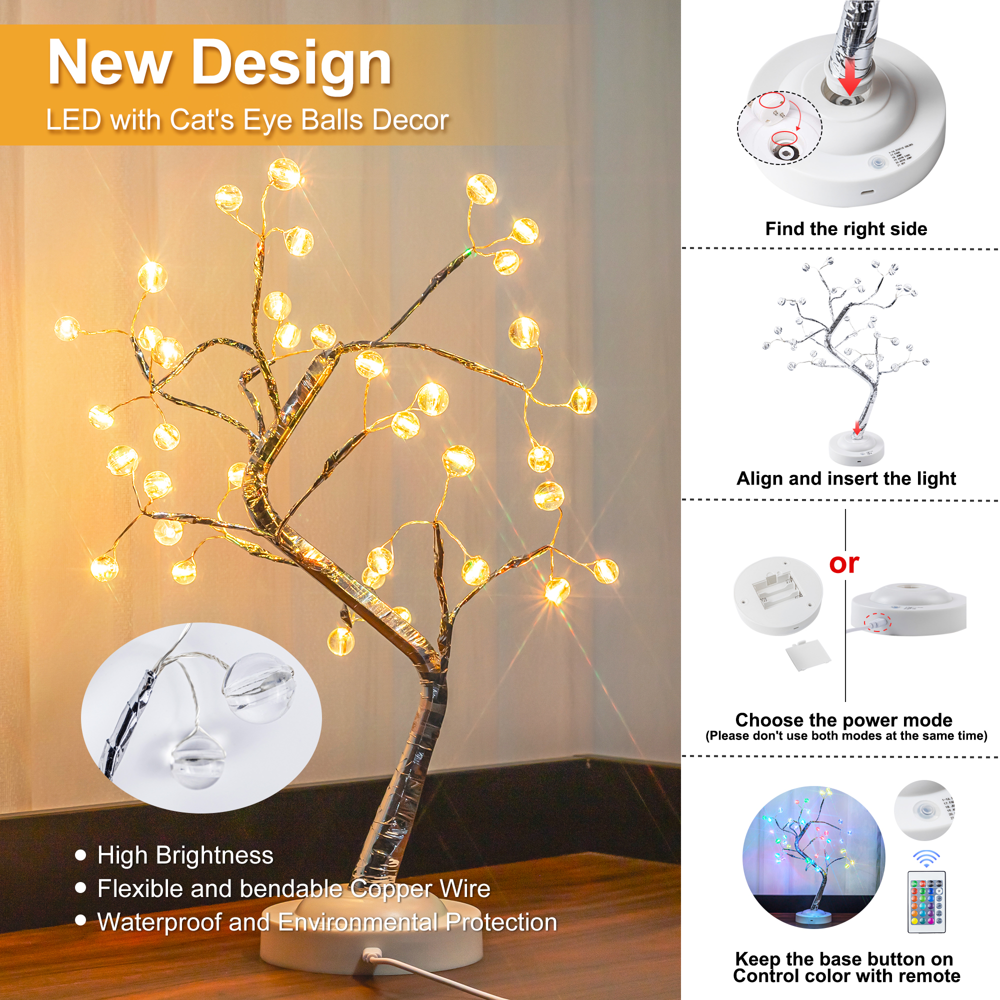 Lampe d'arbre artificiel