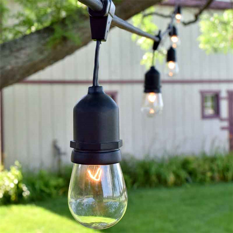 Lampes de patio suspendues incassables, 16 pièces