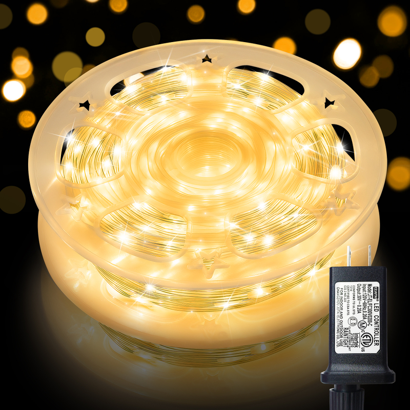 Guirlande lumineuse 800 LED en fil de cuivre