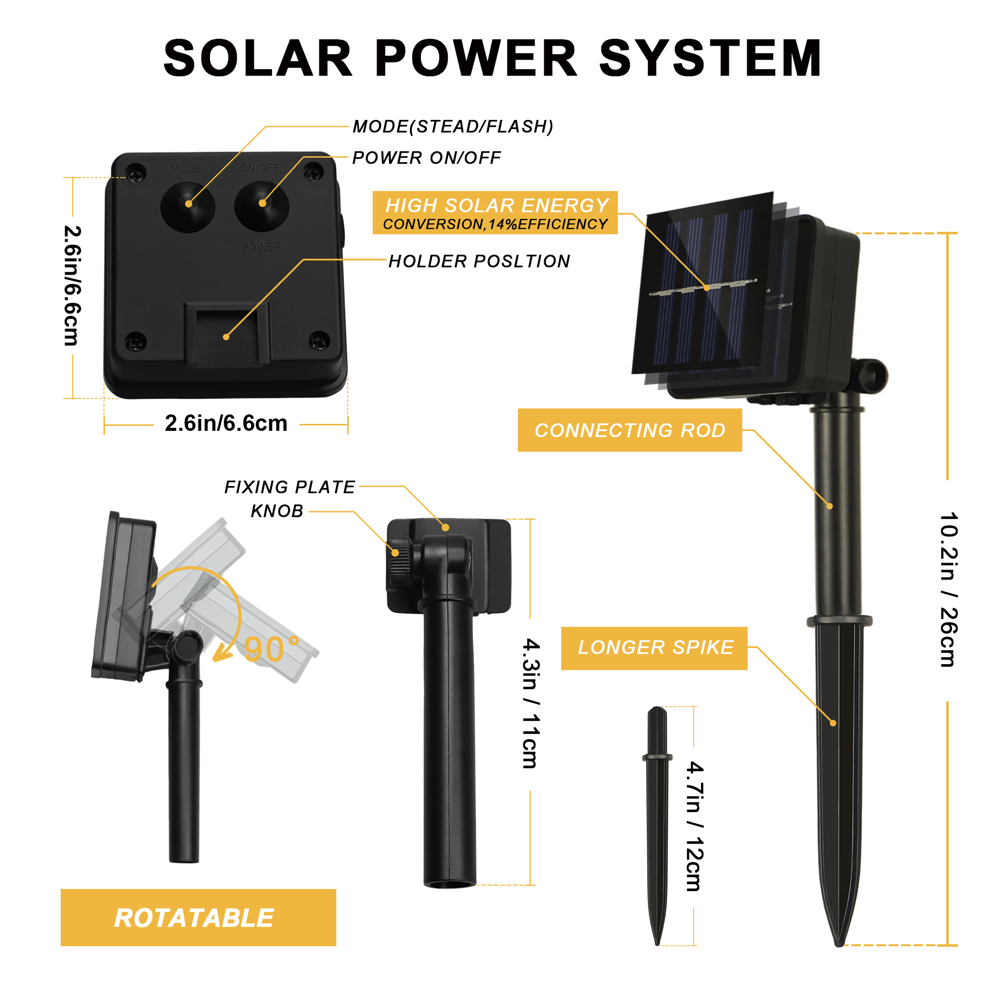 Guirlande lumineuse solaire scintillante en fil de cuivre