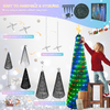 Arbre de Noël pliable bricolage 6 pieds 314LED 