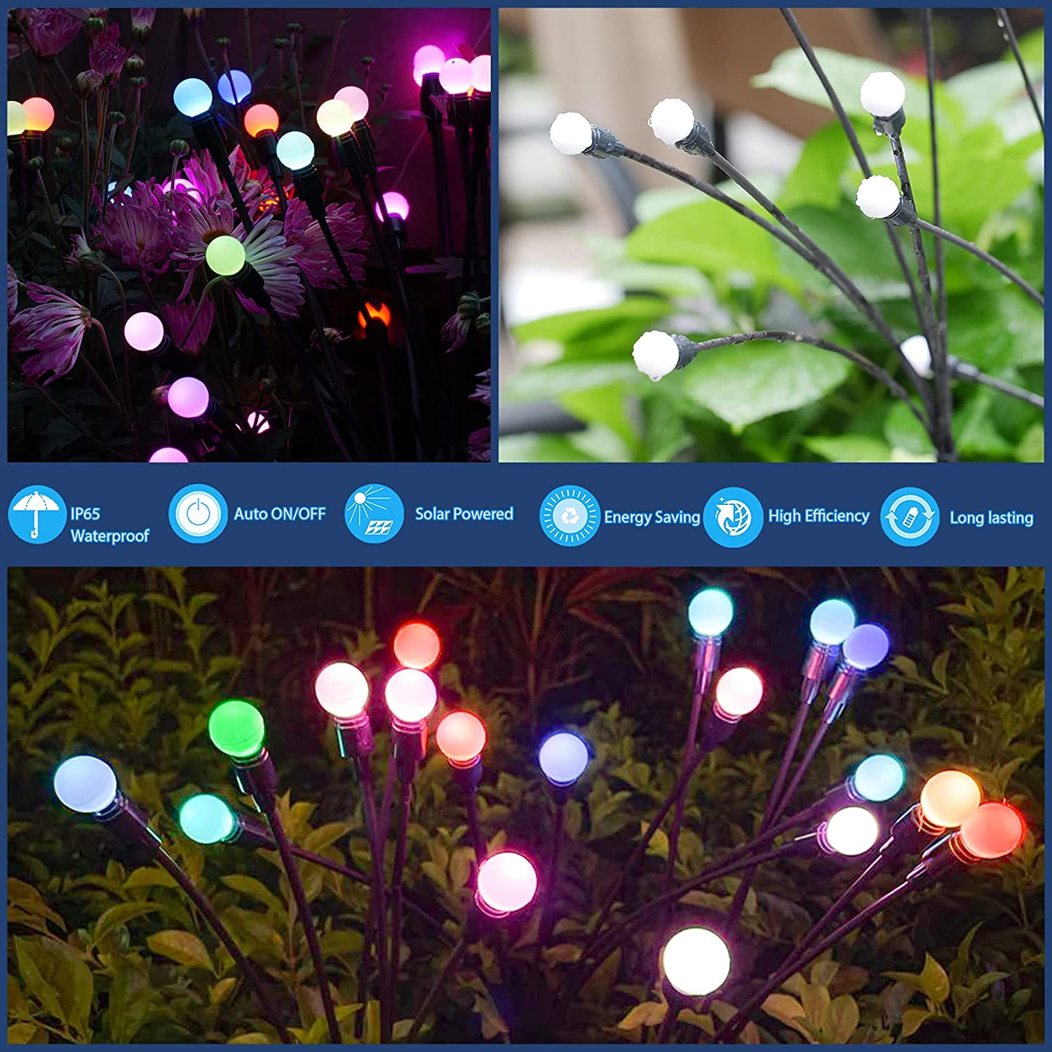 Lampes solaires de jardin