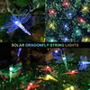 Guirlande lumineuse solaire libellule de jardin 30LED