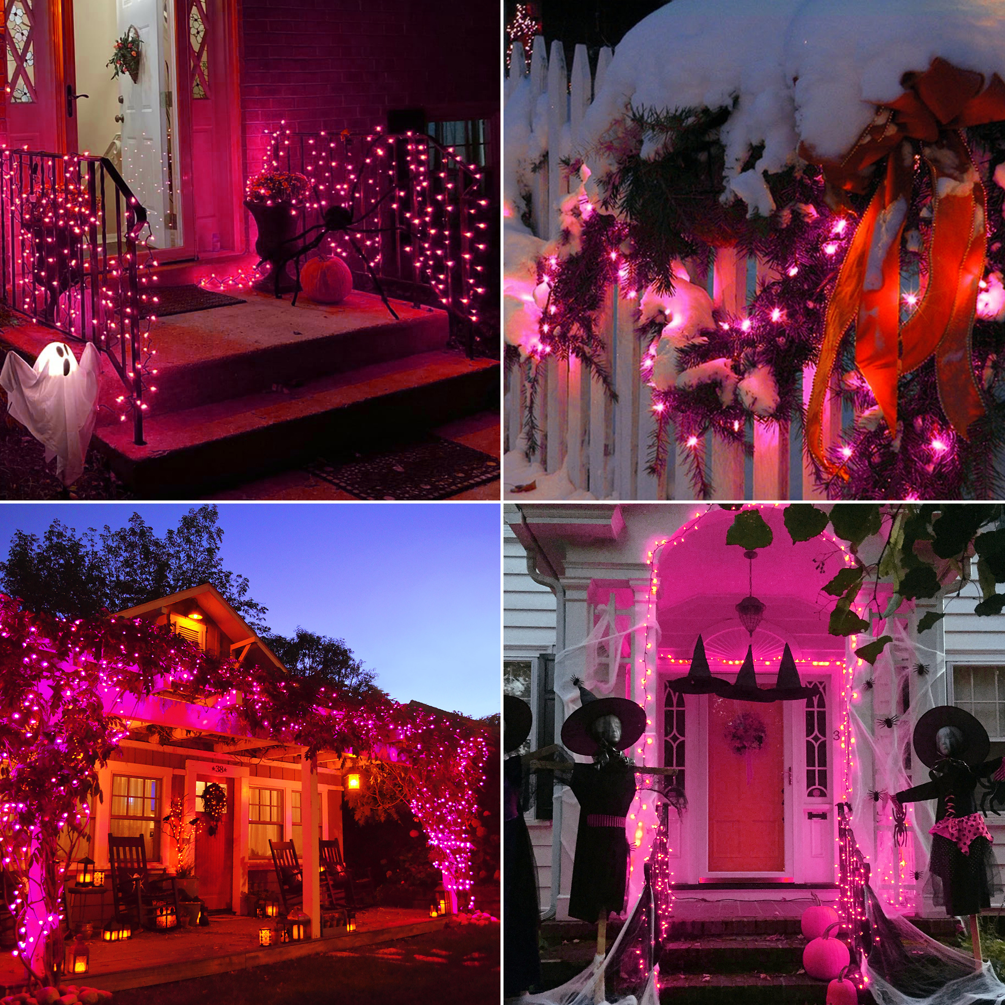 Guirlande lumineuse de décoration d'Halloween de 13 pieds à 50 LED