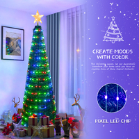 Arbre de Noël pliable bricolage 6 pieds 314LED 