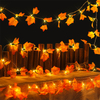 Guirlande lumineuse à feuilles d'érable pour le festival de Thanksgiving