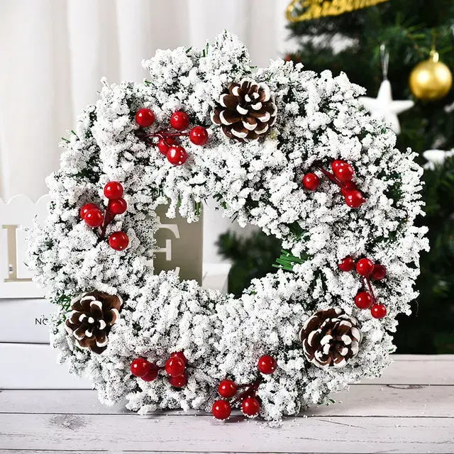 Couronne de Noël de décoration de vacances de beauté