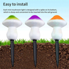 Lampes solaires à LED en forme de champignon