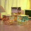 Lampe miroir cube tulipe bricolage