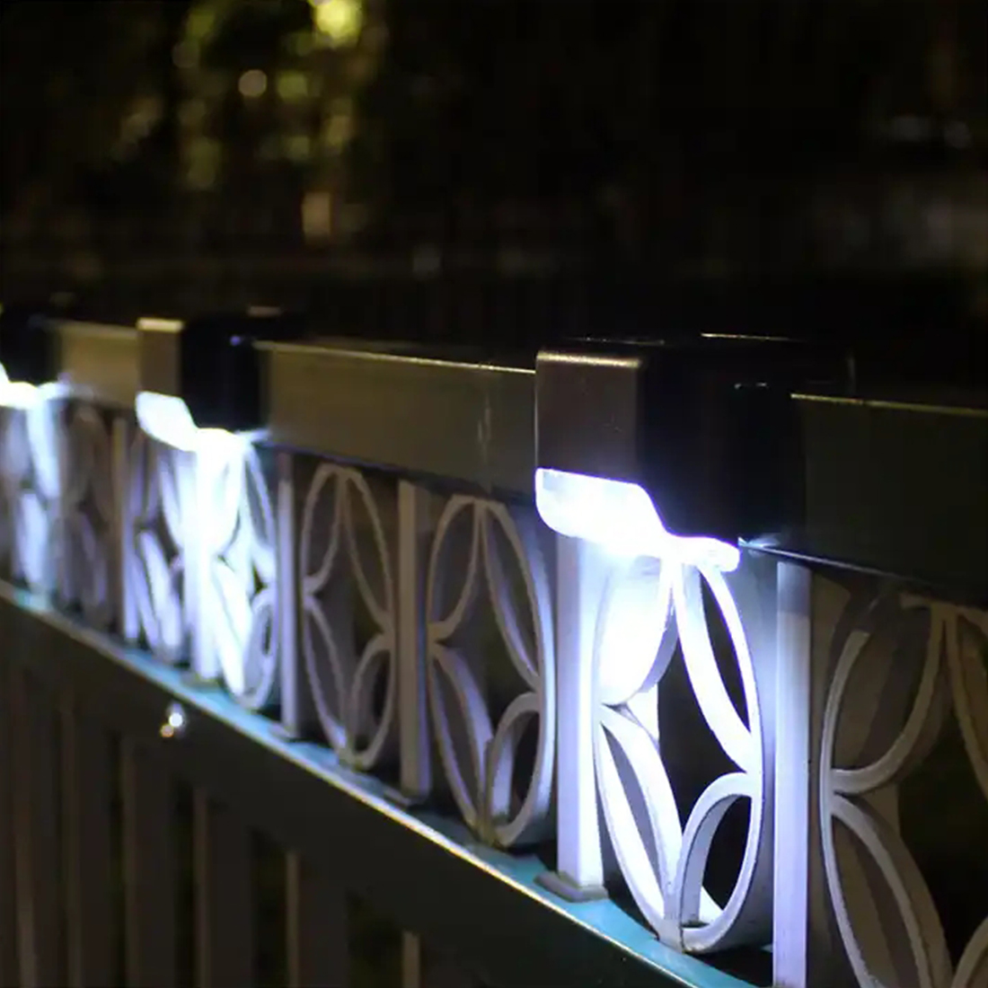 Photo de scène de lumières solaires extérieures à LED