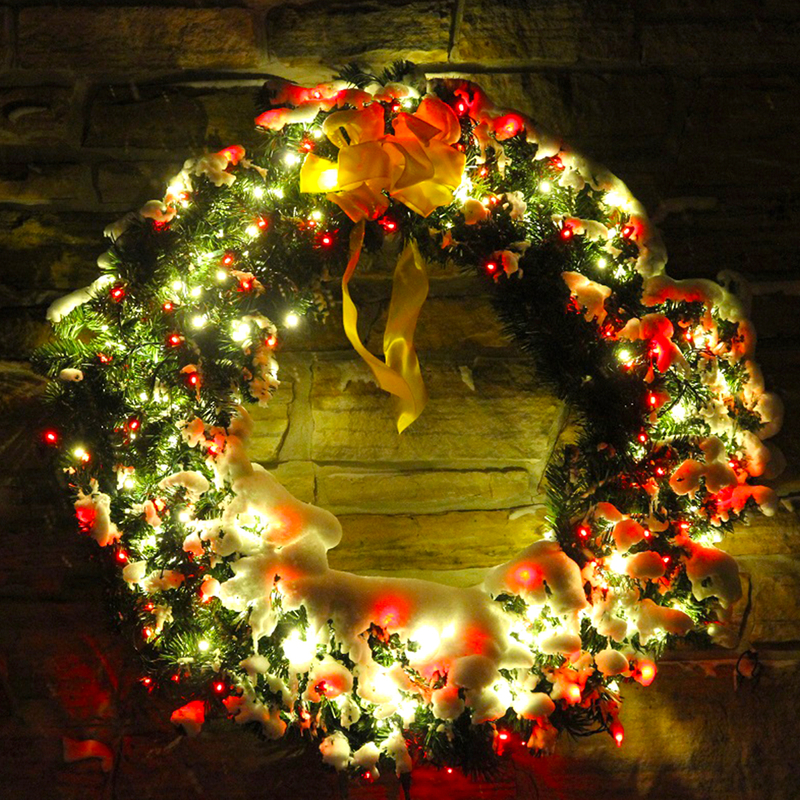 Couronne de Noël de décoration de vacances de beauté