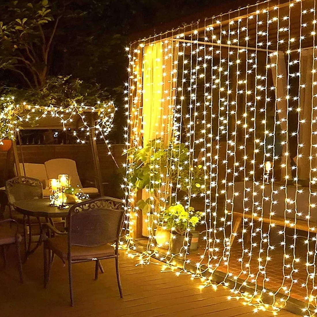 Guirlandes lumineuses scintillantes pour décoration de mariage