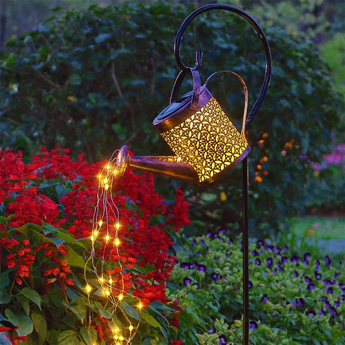 Lampe de bouilloire solaire de décoration de jardin