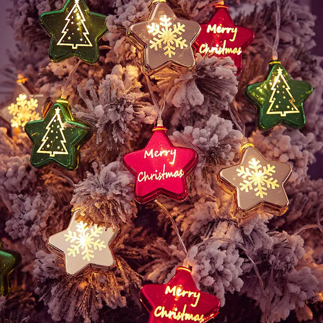 Boule de Noël ornement LED guirlande lumineuse photo photo