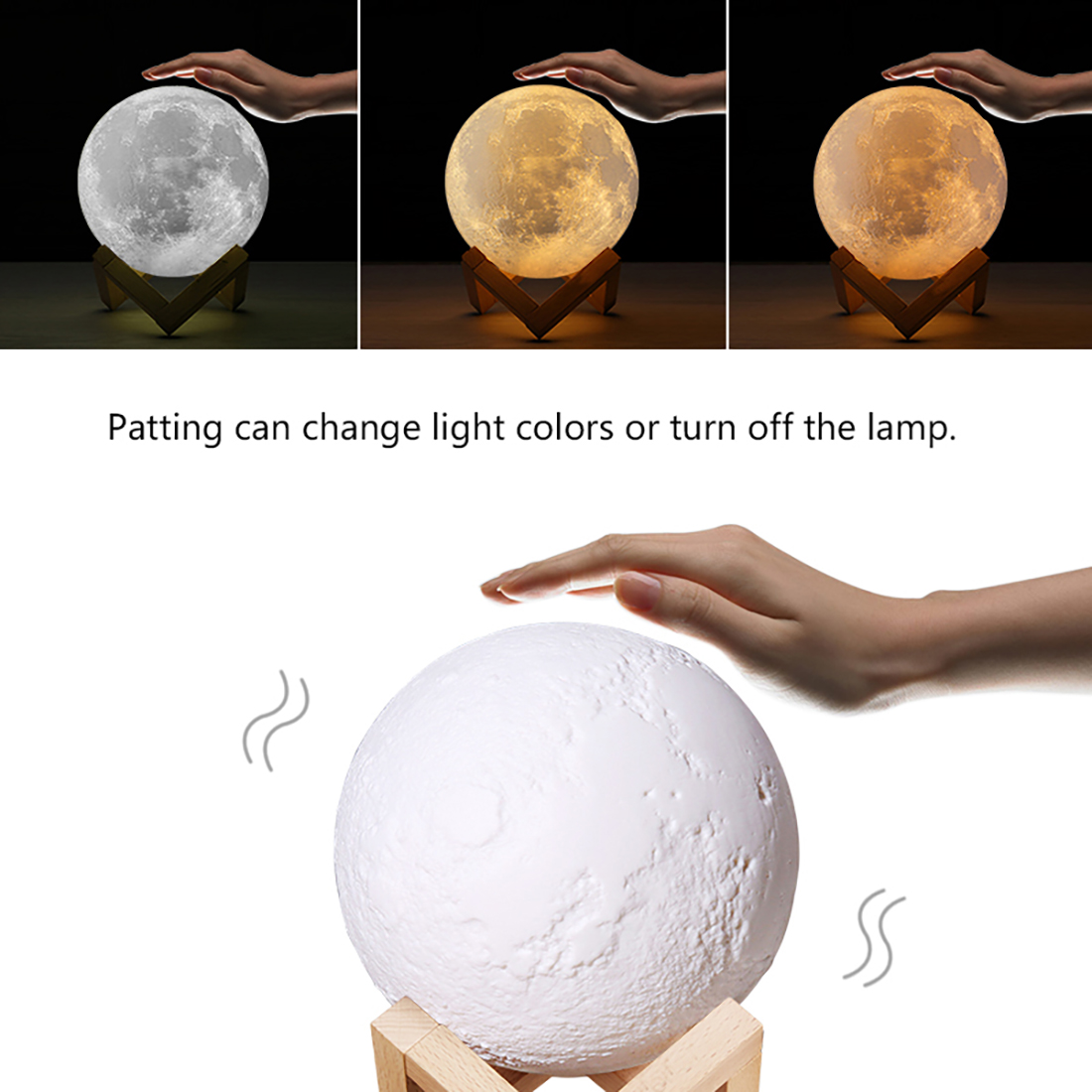 Lampe lunaire imprimée en 3D