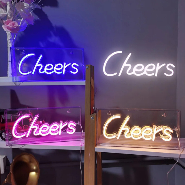 Lampe de bar Cheers Neon Sign Light