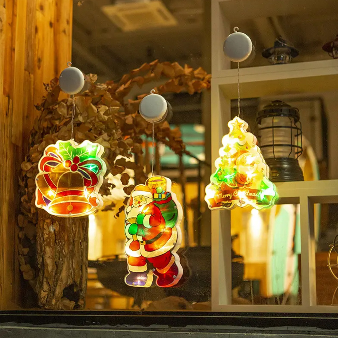 Lampe à ventouse de décorations de Noël du Père Noël