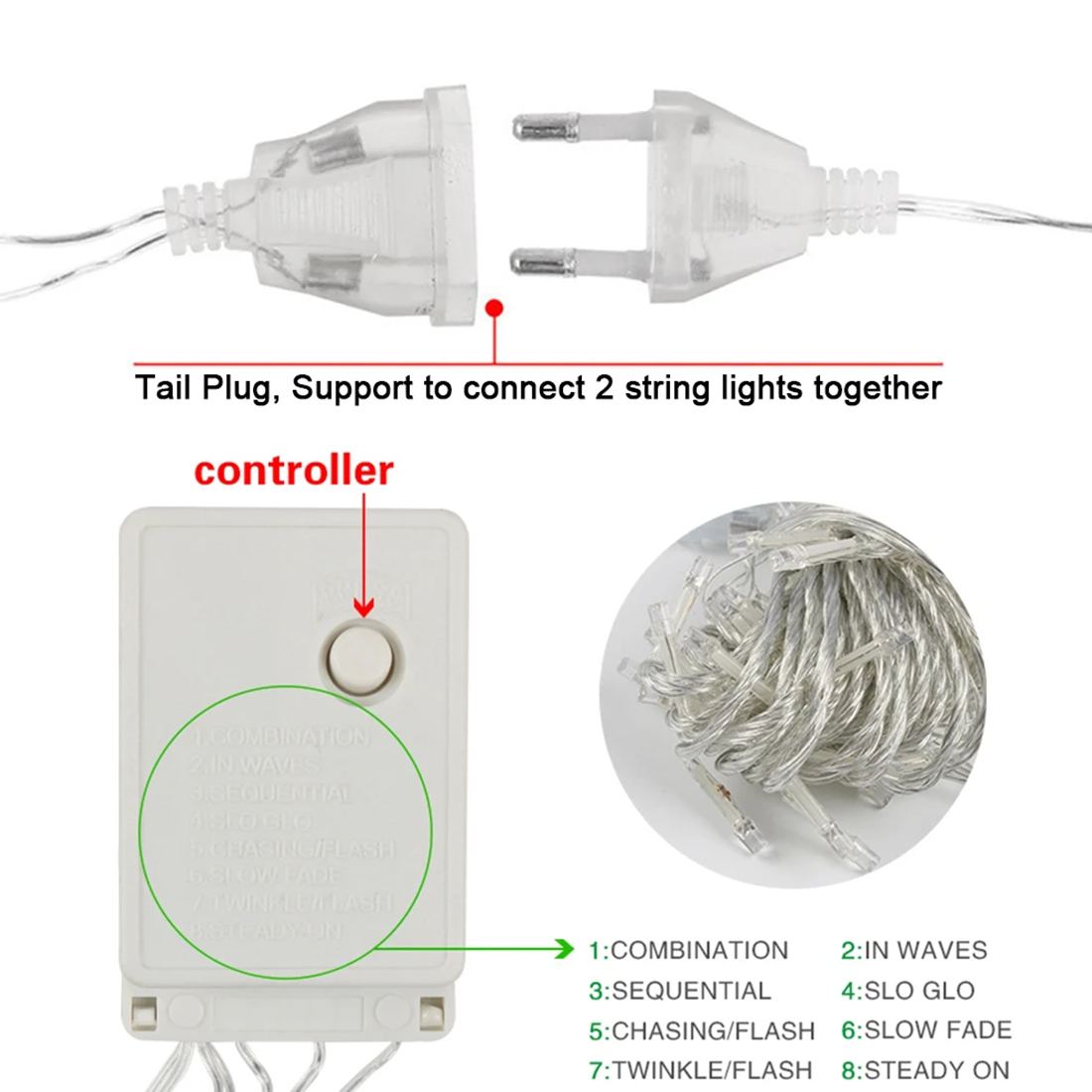 La ficelle féerique de flocon de neige menée par 4M allume le Plug Show