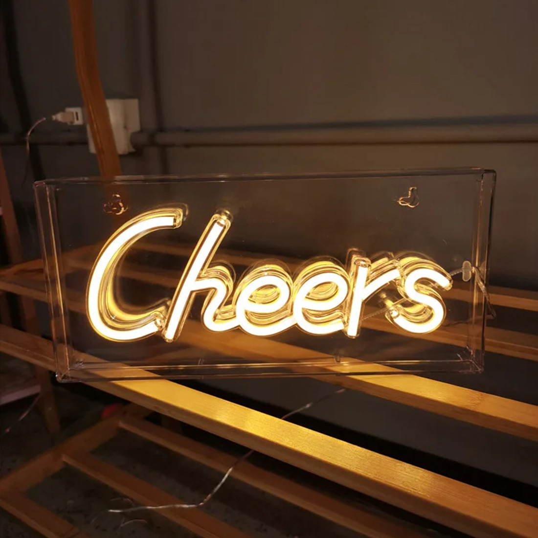 Lampe de Bar Cheers, enseigne au néon, produit une photo