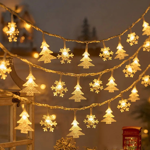 Guirlande lumineuse pour sapin de Noël en forme d'élan des neiges