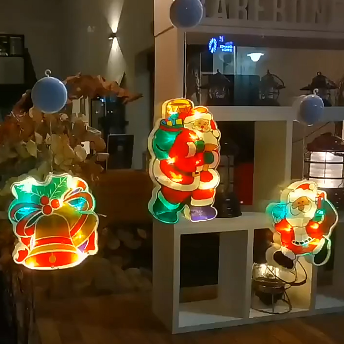 Lampe à ventouse de décorations de Noël du Père Noël